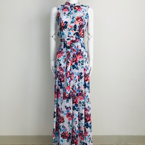 Mary Katrantzou Dresses & Skirts - MARY KATRANTZOU Violet floral sleeveless dress